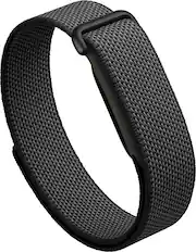 Front. Google - Fitbit Air - Screenless Fitness and Health Tracking - Works with Android and iOS - Obsidian.