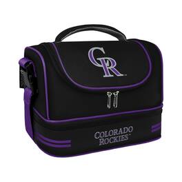 Logo Brands - Colorado Rockies Lunch Cooler - Black