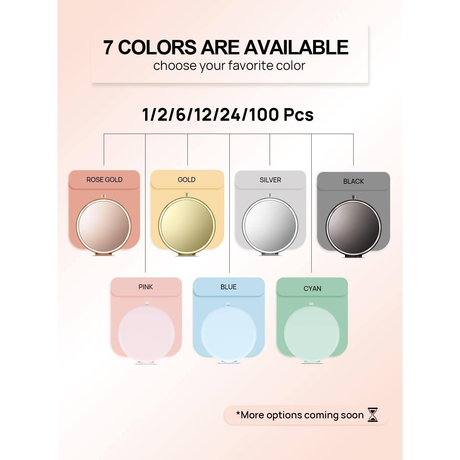 7 COLORS ARE AVAILABLE  
choose your favorite color  

1/2/6/12/24/100 Pcs  

ROSE GOLD  
GOLD  
SILVER  
BLACK  
PINK  
BLUE  
CYAN  

*More options coming soon