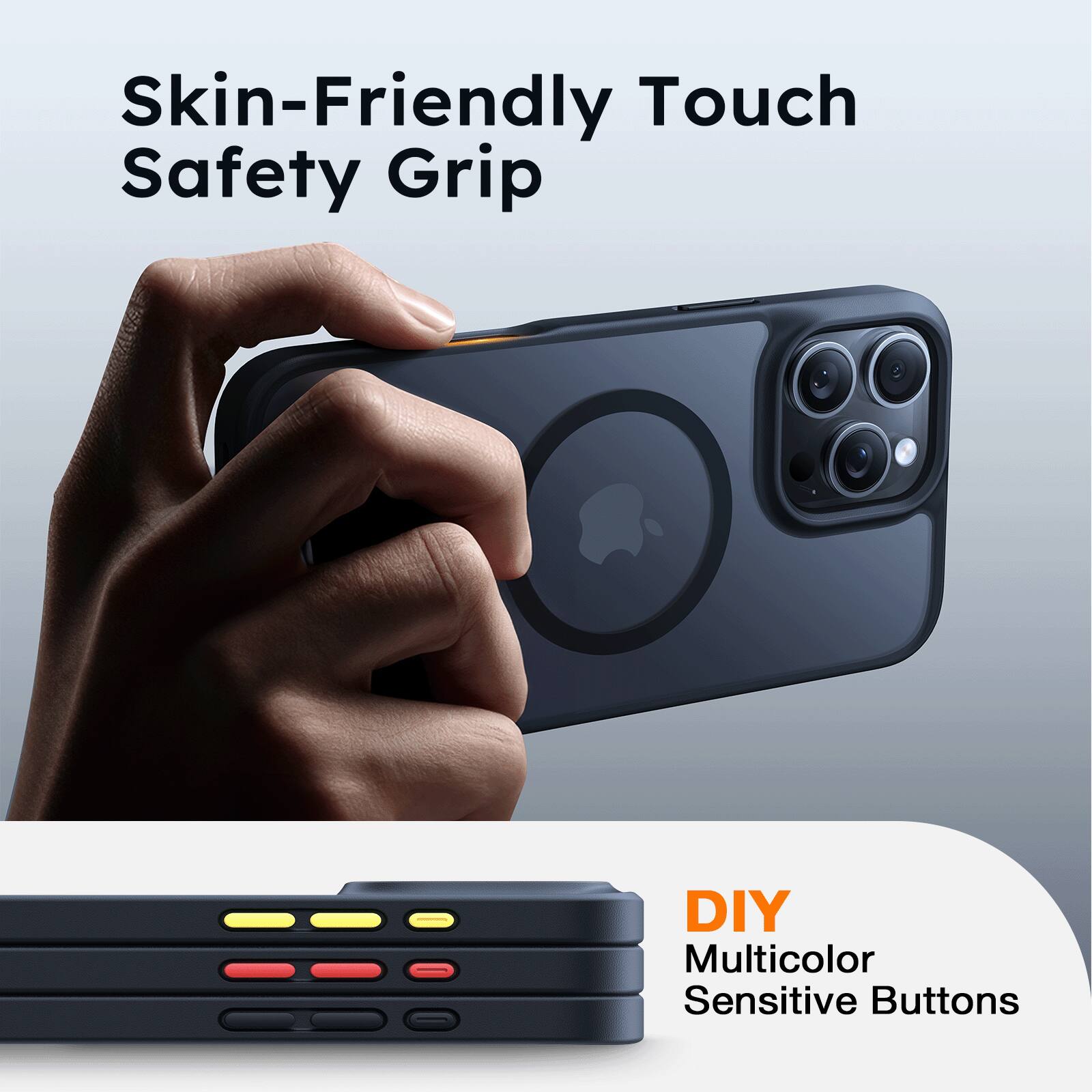 Skin-Friendly Touch Safety Grip

DIY Multicolor Sensitive Buttons