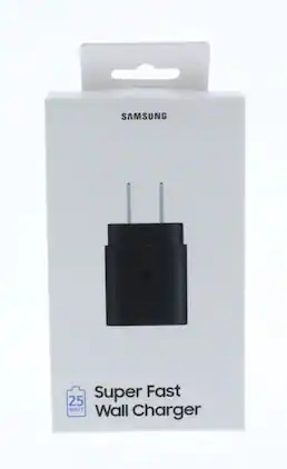 Samsung - SAMSFWC-USB-C 25W Super Fast Wall Charger Black - Black