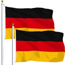 G128 - Germany Flag 3 x 5 ft 2-Pack Printed Polyester - Assorted Colors