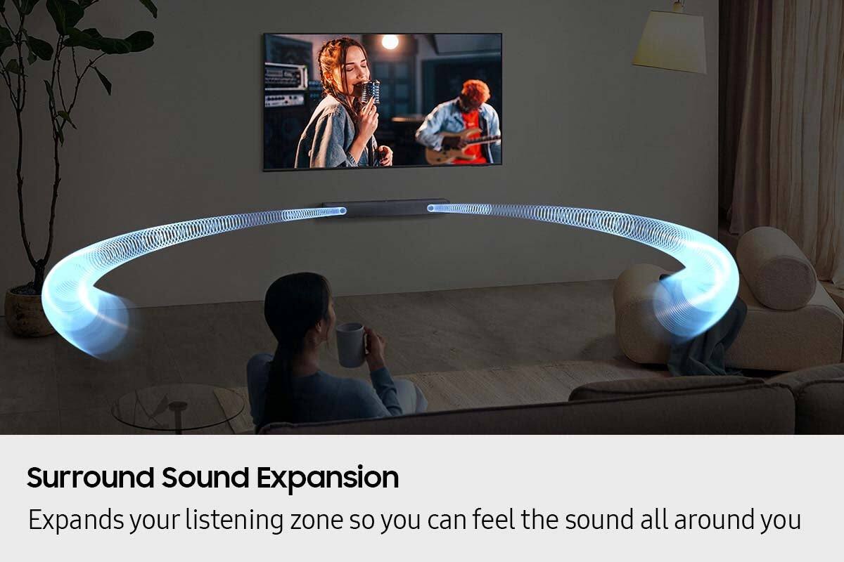 Surround Sound Expansion  
Expands your listening zone so you can feel the sound all around you
