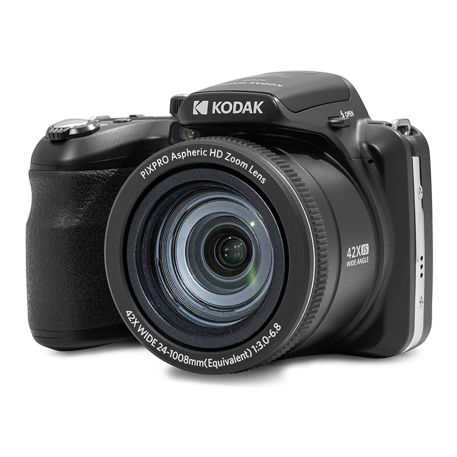 KODAK PIXPRO Aspheric HD Zoom Lens  
42X WIDE 24-1008mm (Equivalent)  
1:3.0-6.8  
42X WIDE ANGLE