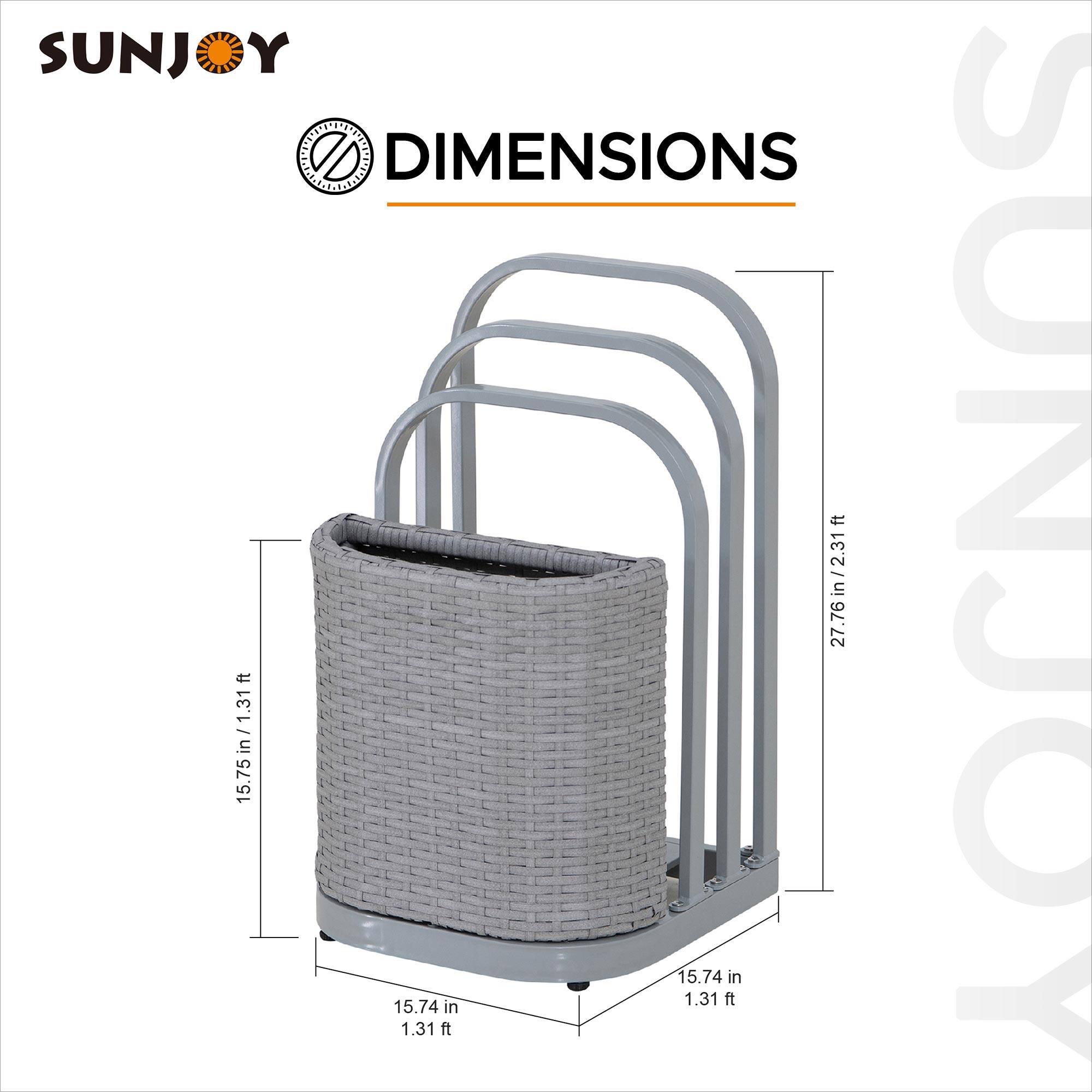 SUNJOY DIMENSIONS  
15.75 in / 1.31 ft  
15.74 in / 1.31 ft  
27.76 in / 2.31 ft
