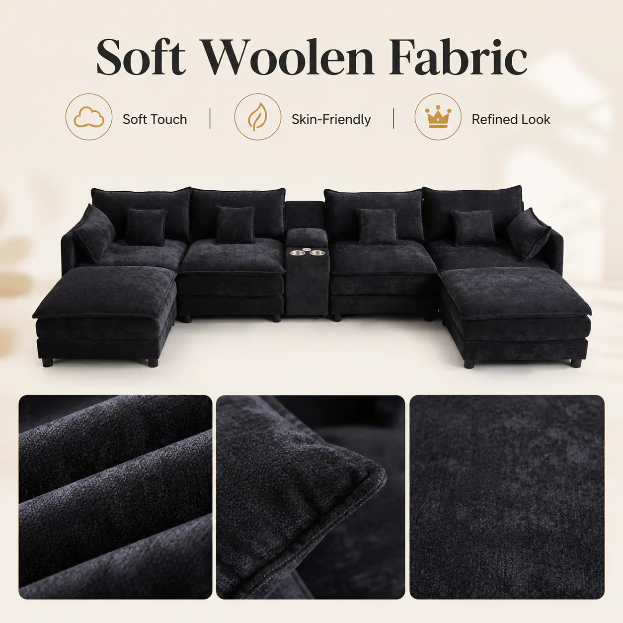 Soft Woolen Fabric  
Soft Touch | Skin-Friendly | Refined Look