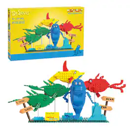 Brickcraft - Dr. Seuss One Fish Two Fish 571 Piece Building Set - Multi-Colored