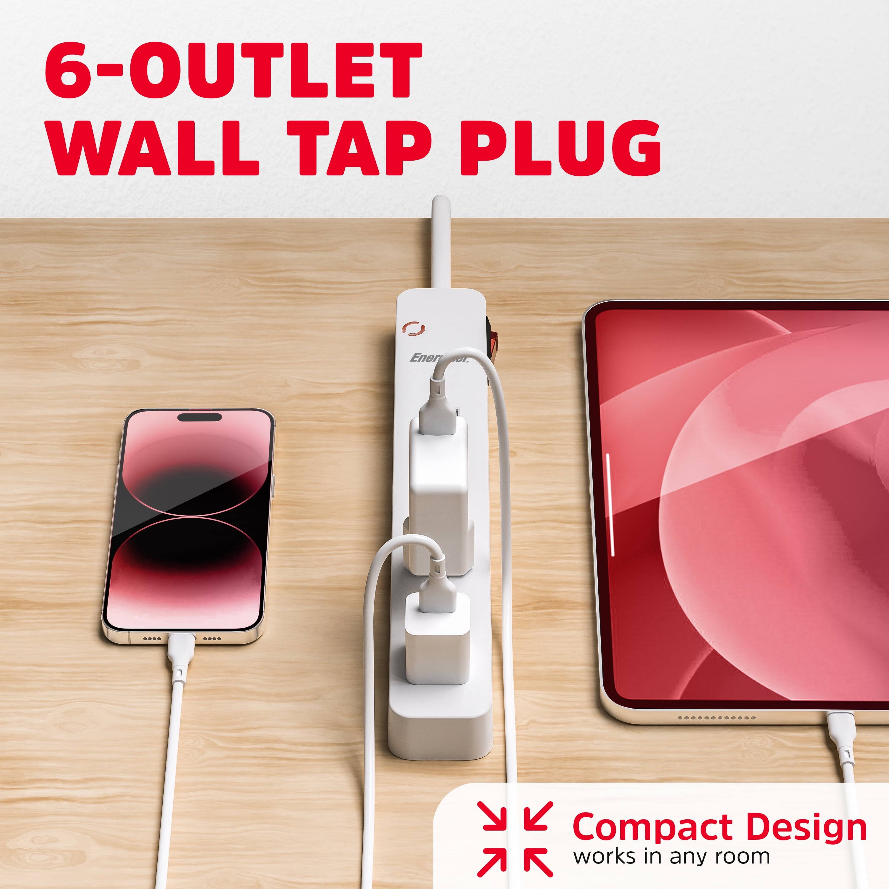 6-OUTLET WALL TAP PLUG

Compact Design works in any room