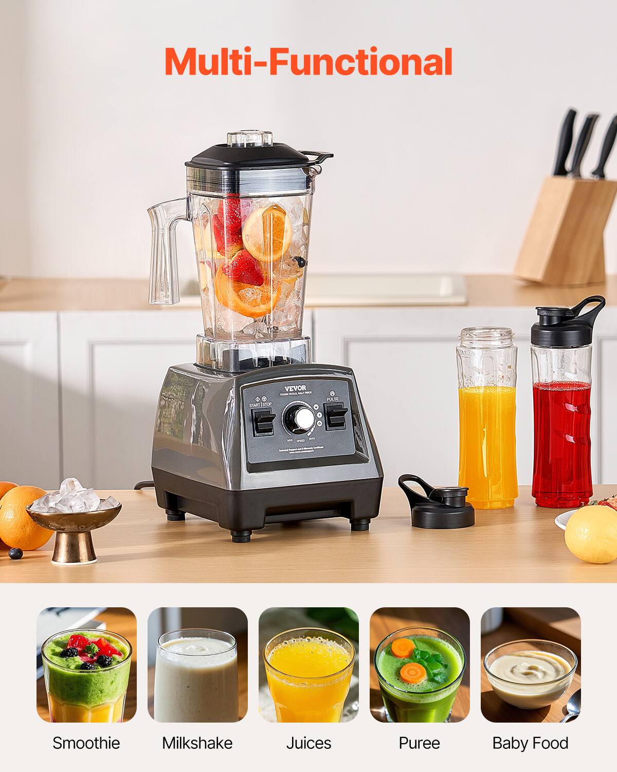 Multi-Functional VEVOR .. Smoothie Milkshake Juices Puree Baby Food