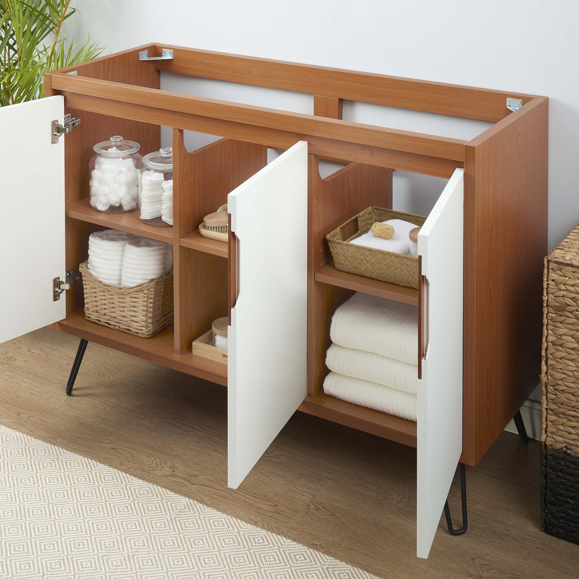 Back. Modway - Energize Bathroom Cabinet Basin Not Included - Cherry White.