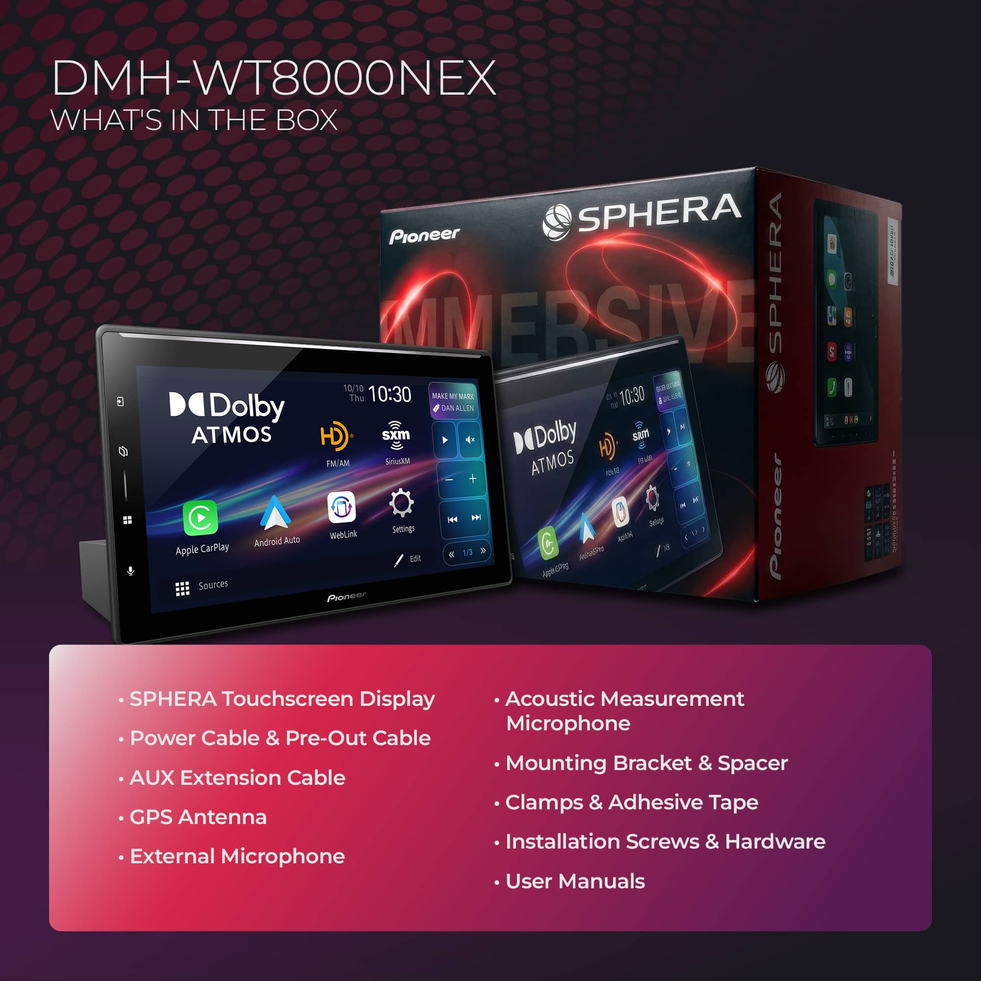 Pioneer DMH WT8000NEX Single DIN 10.1