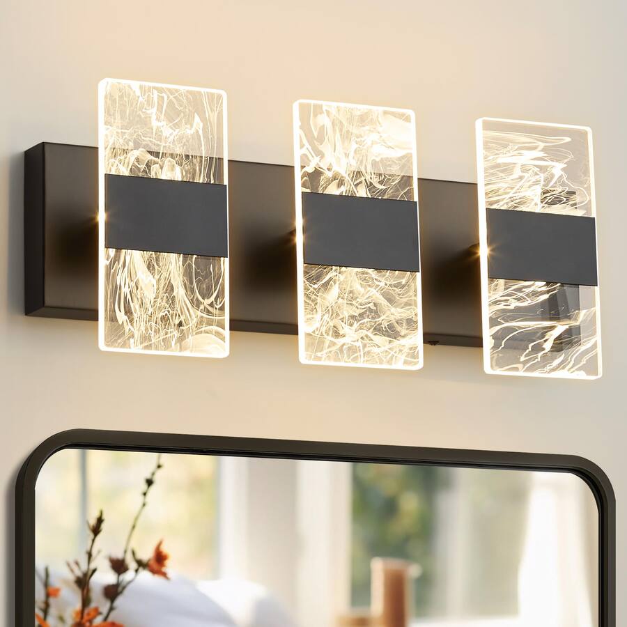 TECH SAFARI Modern Led Bathroom Light Fixtures Dimmable Vanity cct ...