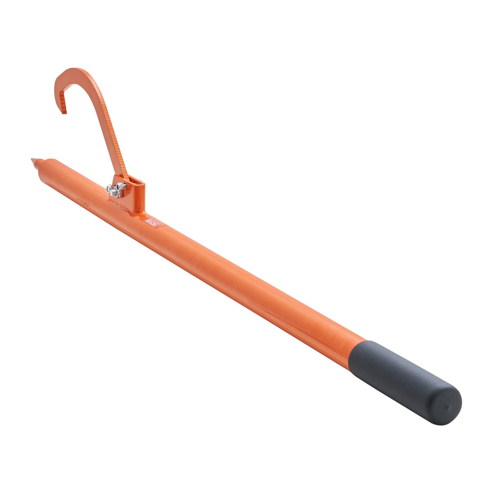 Alt View 5. VEVOR - Log Peavey, 46.5 in, Metal Handle Log Lifter, Heavy Duty Log Roller with Max 19 in Opening, Rust-Resistant Log Jack - Orange.
