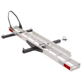 Black Widow - Dirt Bike Carrier with Wheel Chock and 400 Pound Capacity, Silver