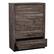 Alt View Zoom 12. CorLiving - Newport 5 Drawer Tall Dresser - Brown Washed Oak.