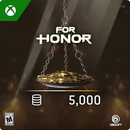 XBOX ONE FOR HONOR 5,000 MATURE 17+ M ESRB UBISOFT