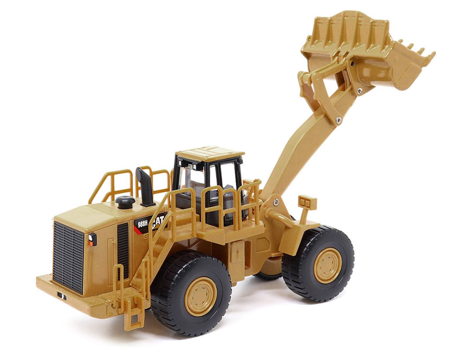 Alt View 5. Diecast Masters - CAT Caterpillar 988H Wheel Loader Yellow 1/64 Diecast Model by Diecast Masters.