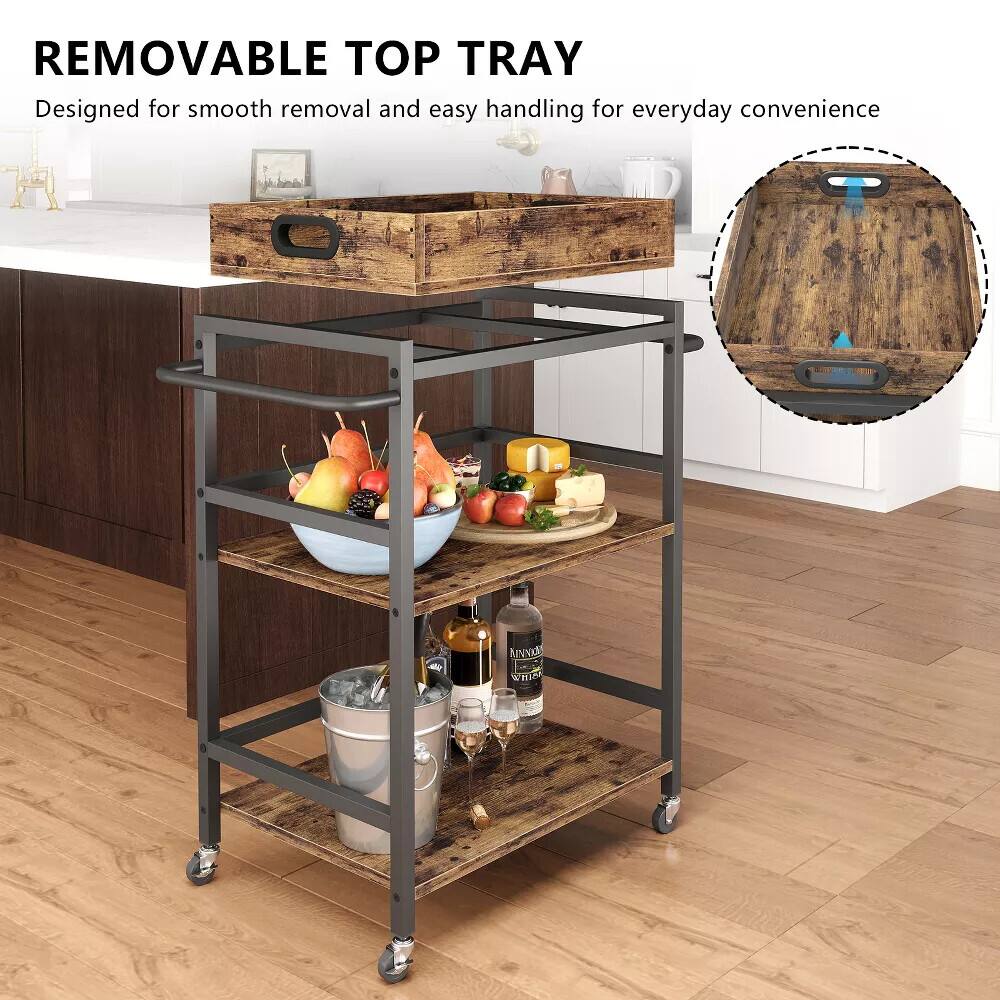 REMOVABLE TOP TRAY  
Designed for smooth removal and easy handling for everyday convenience