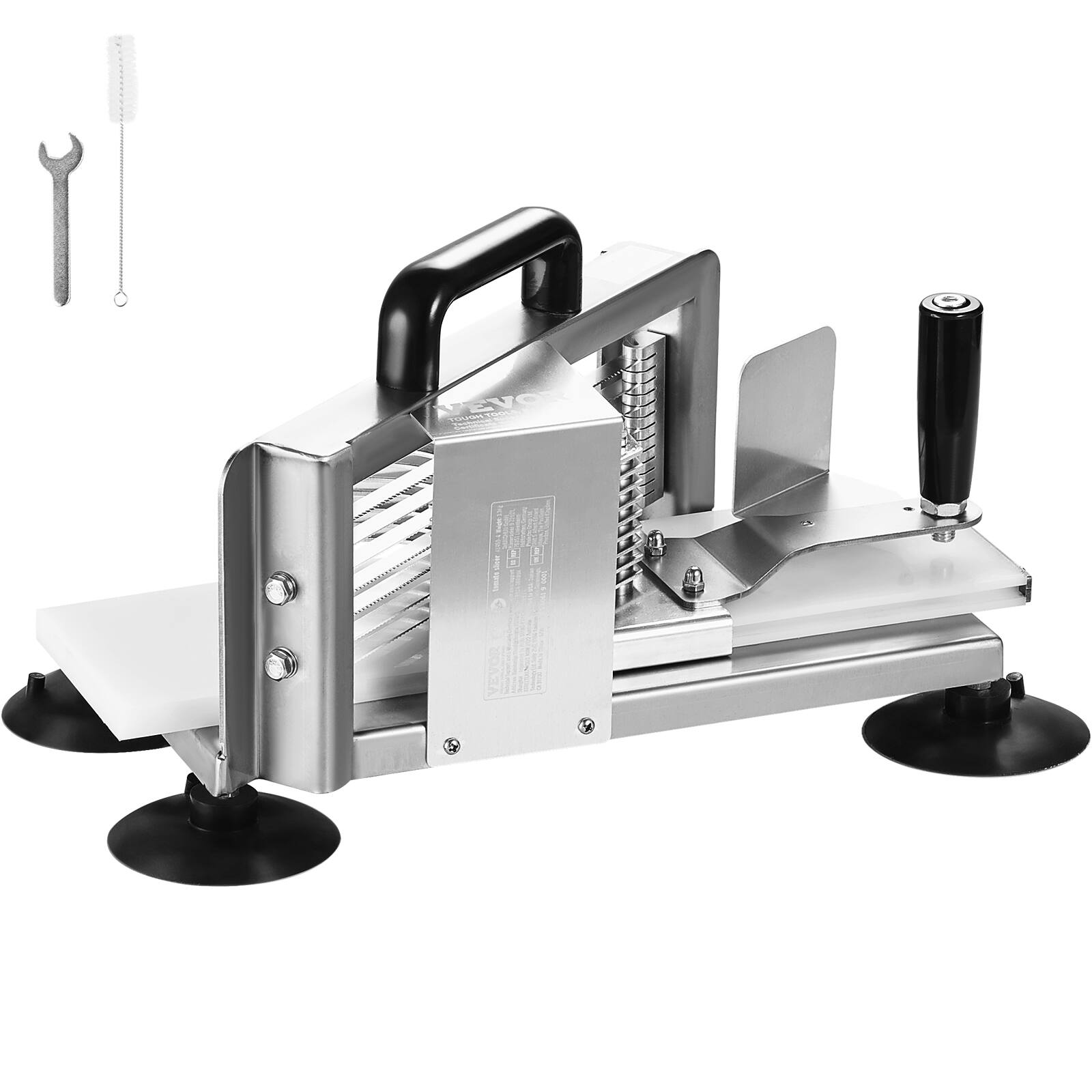 Alt View 5. VEVOR - Commercial Tomato Slicer, 3/8 inch Tomato Cutter Slicer, Stainless Steel Heavy Duty Tomato Slicer Machine - Stainless steel color.