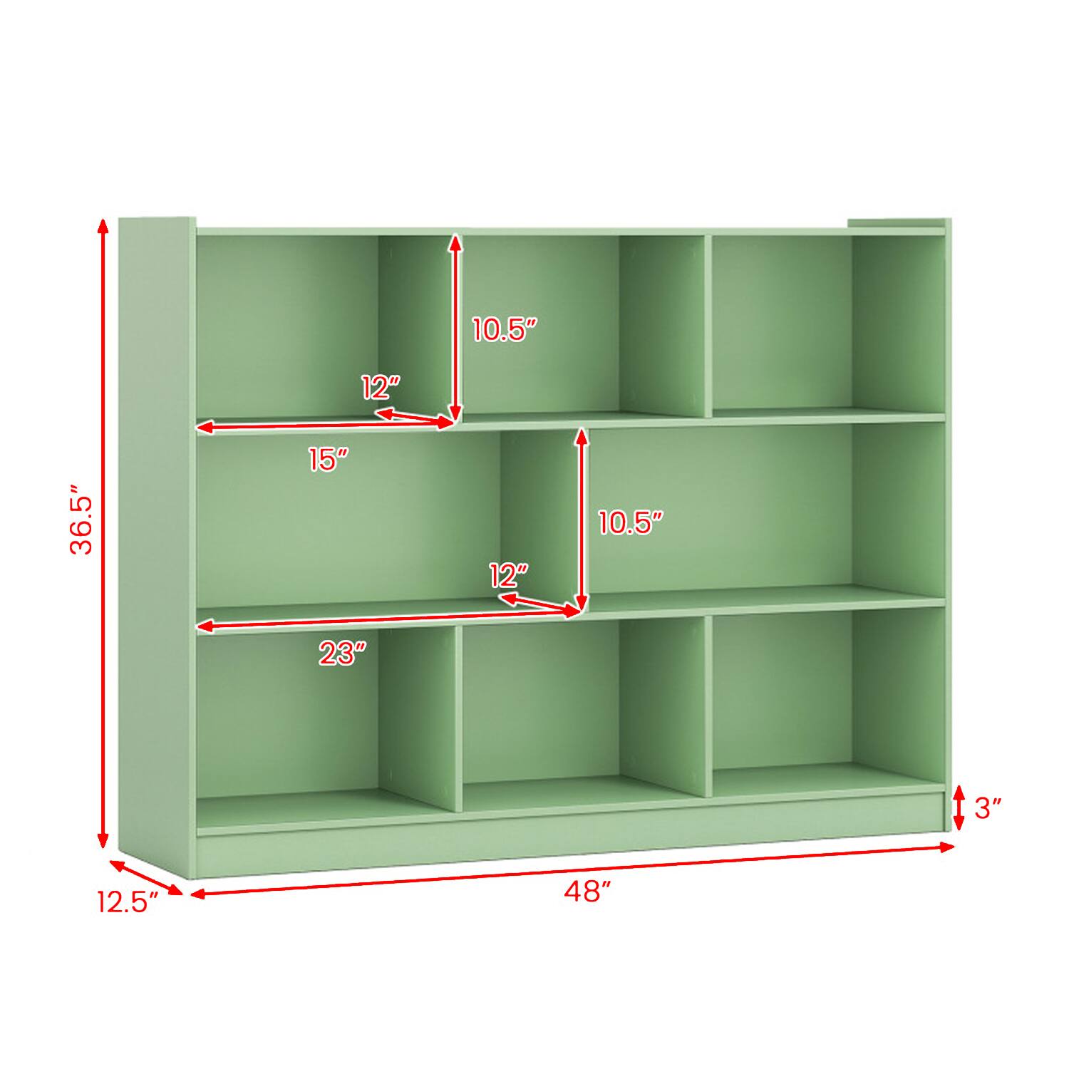 10.5" 12" 36.5" 15" 12" 10.5" 23" 3" 12.5" 48"