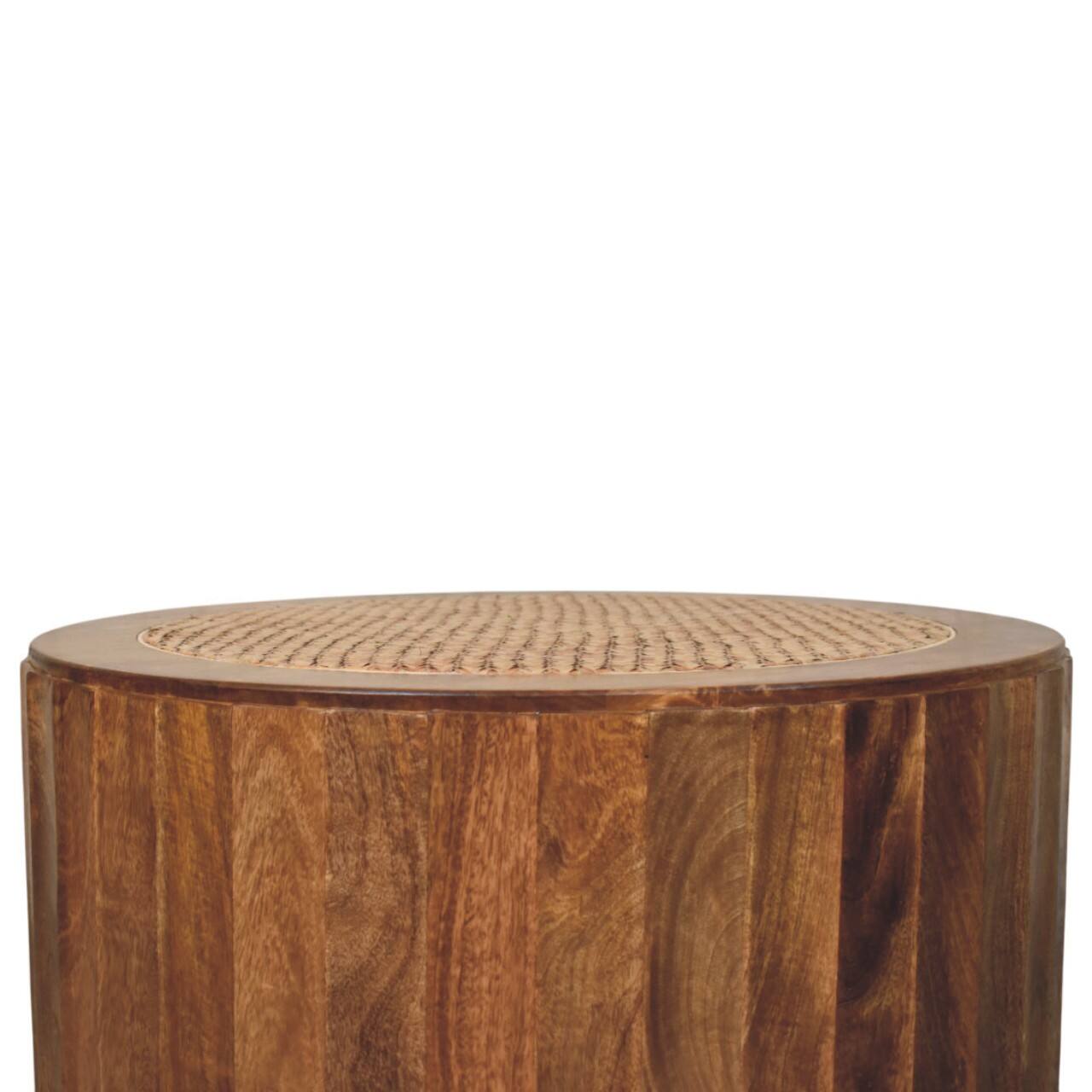 Angle. Artisan Furniture - Artisan Furniture Solid Wood Rivera Rattan Coffee Table - Brown.
