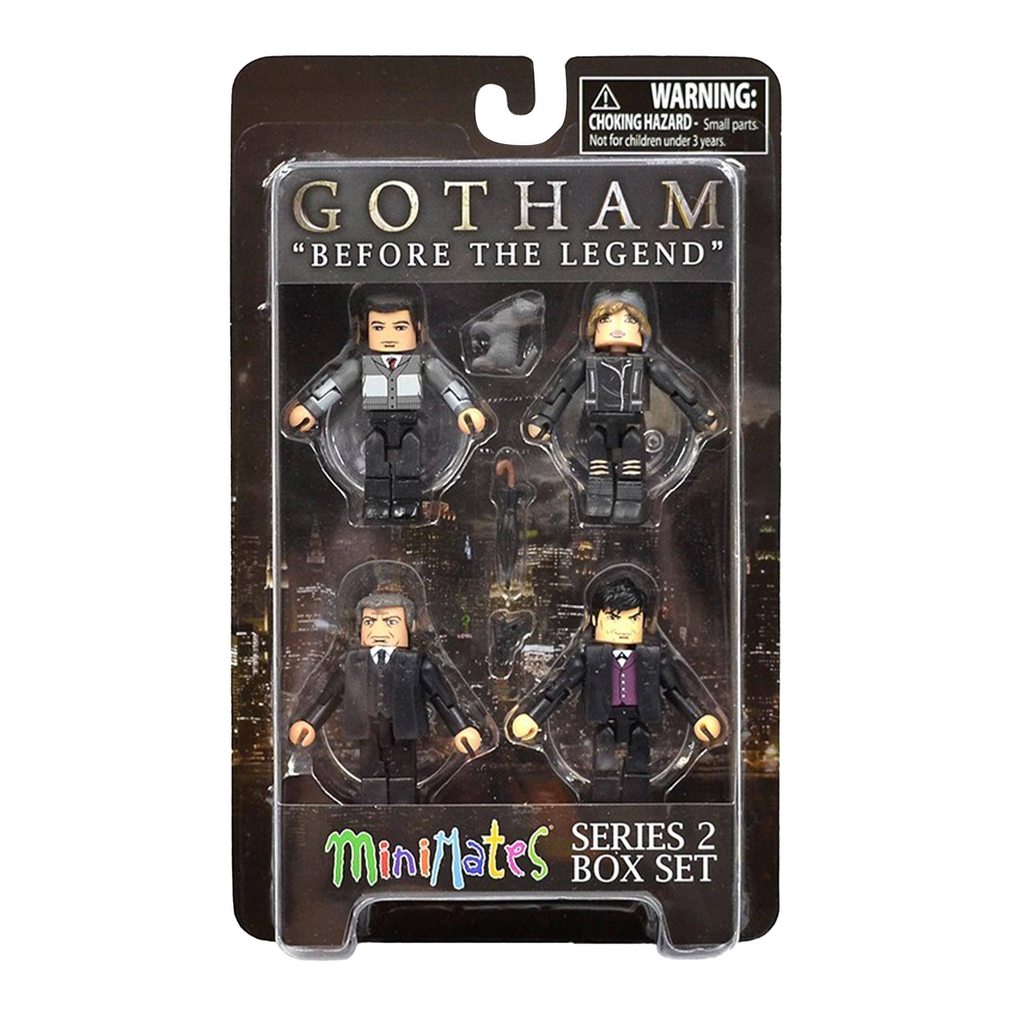 WARNING: CHOKING HAZARD - Small parts. Not for children under 3 years.

GOTHAM "BEFORE THE LEGEND" SERIES 2 MiniMates BOX SET