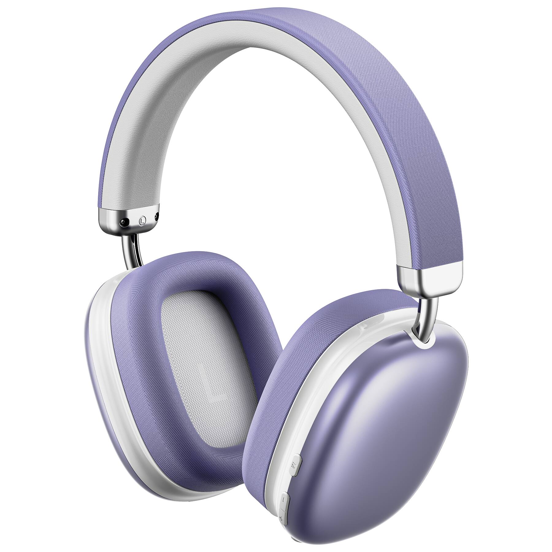 Front. VEAT00L - SY-BT1632 Purple Over-Ear Bluetooth Headphones: 40mm Bass Driver, Bluetooth 5.3 Dual-Mode, 40hr Battery, Comfort Fit - Purple.