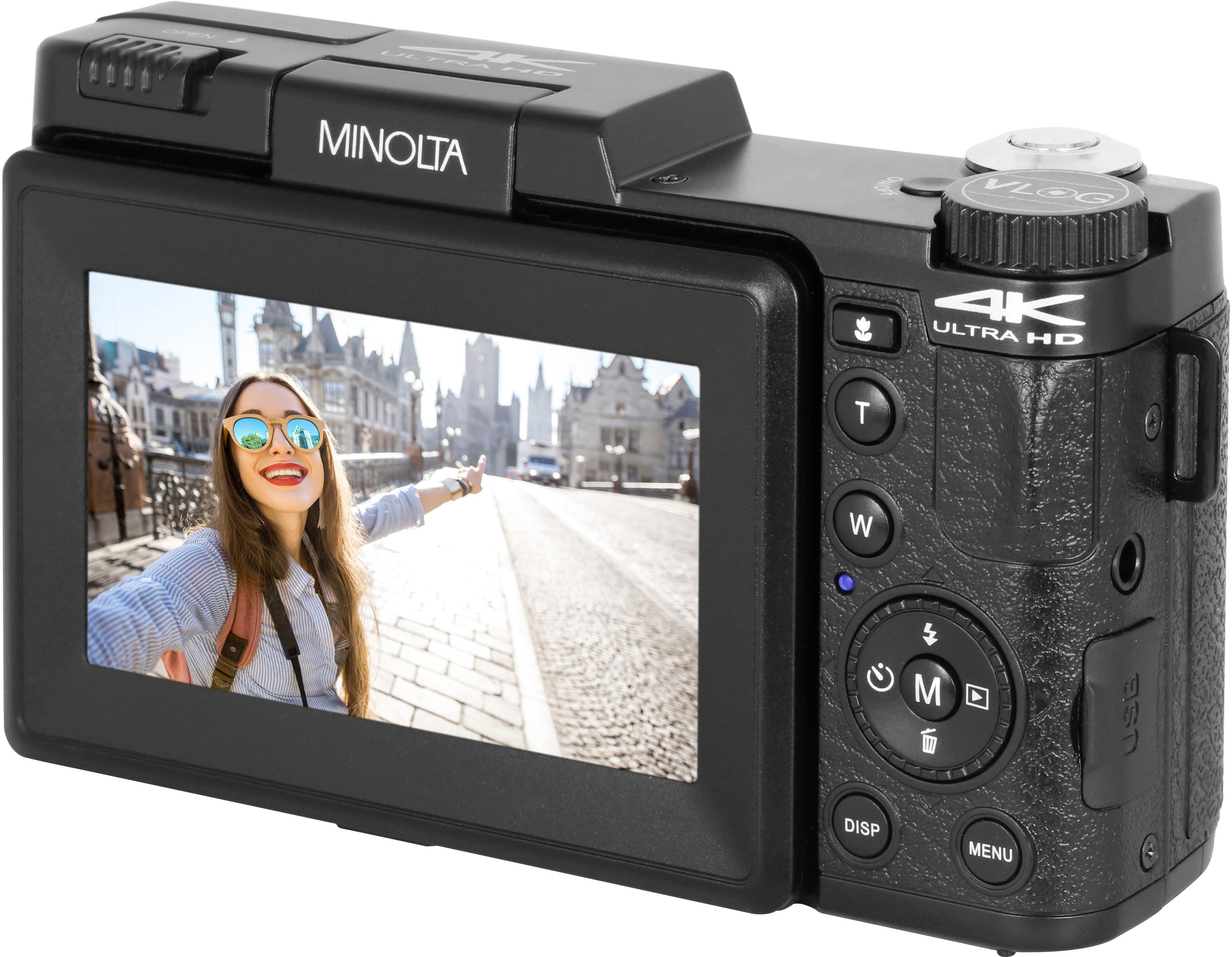 A nE MINOLTA 4K ULTRA HD T W M 4 USE DISP MENU