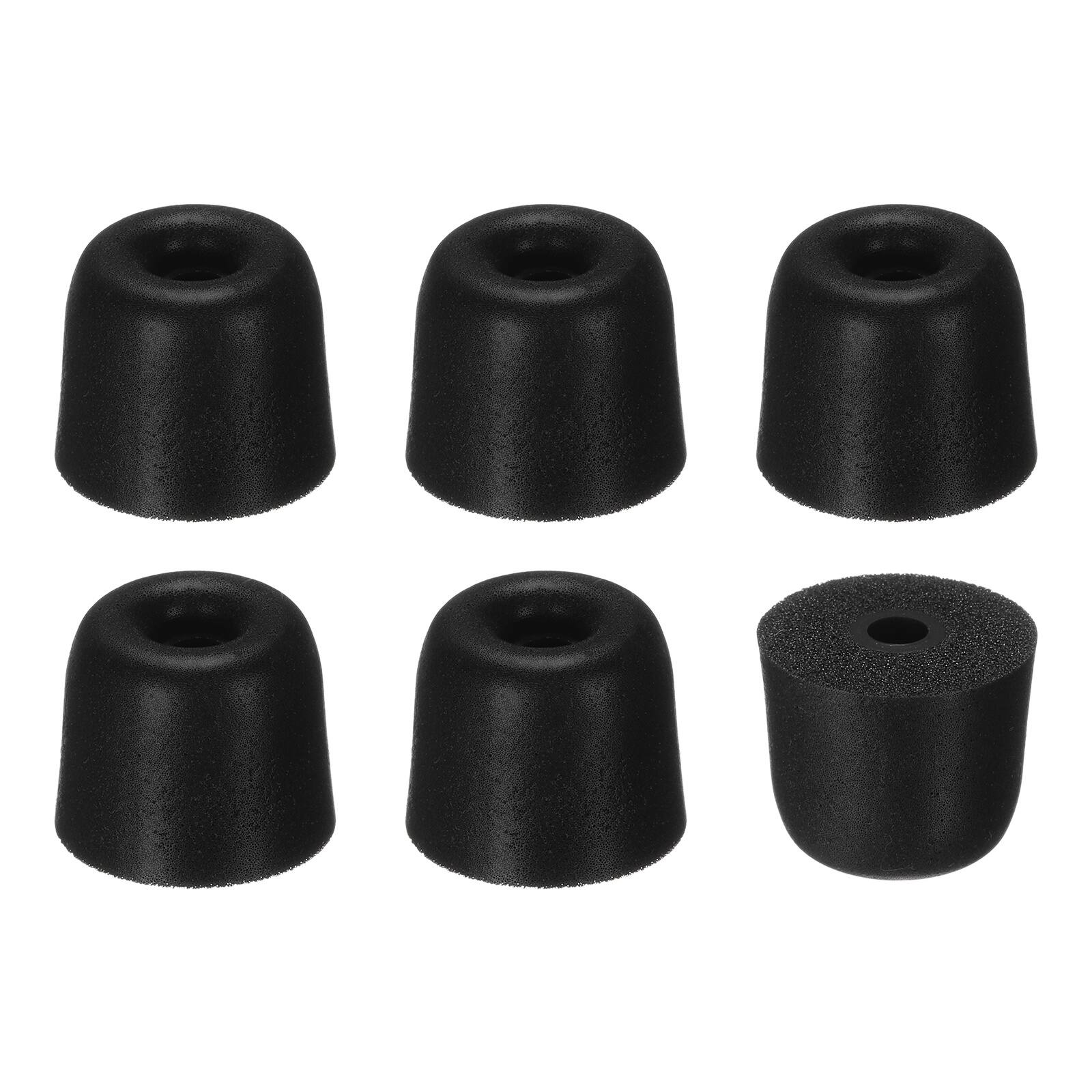 Front. Unique Bargains - Memory Foam Earbud Tips (3mm/0.12"), 6pcs/3Pairs - Large, Noise Isolation, Comfort & Secure Fit for Earphones - Black.