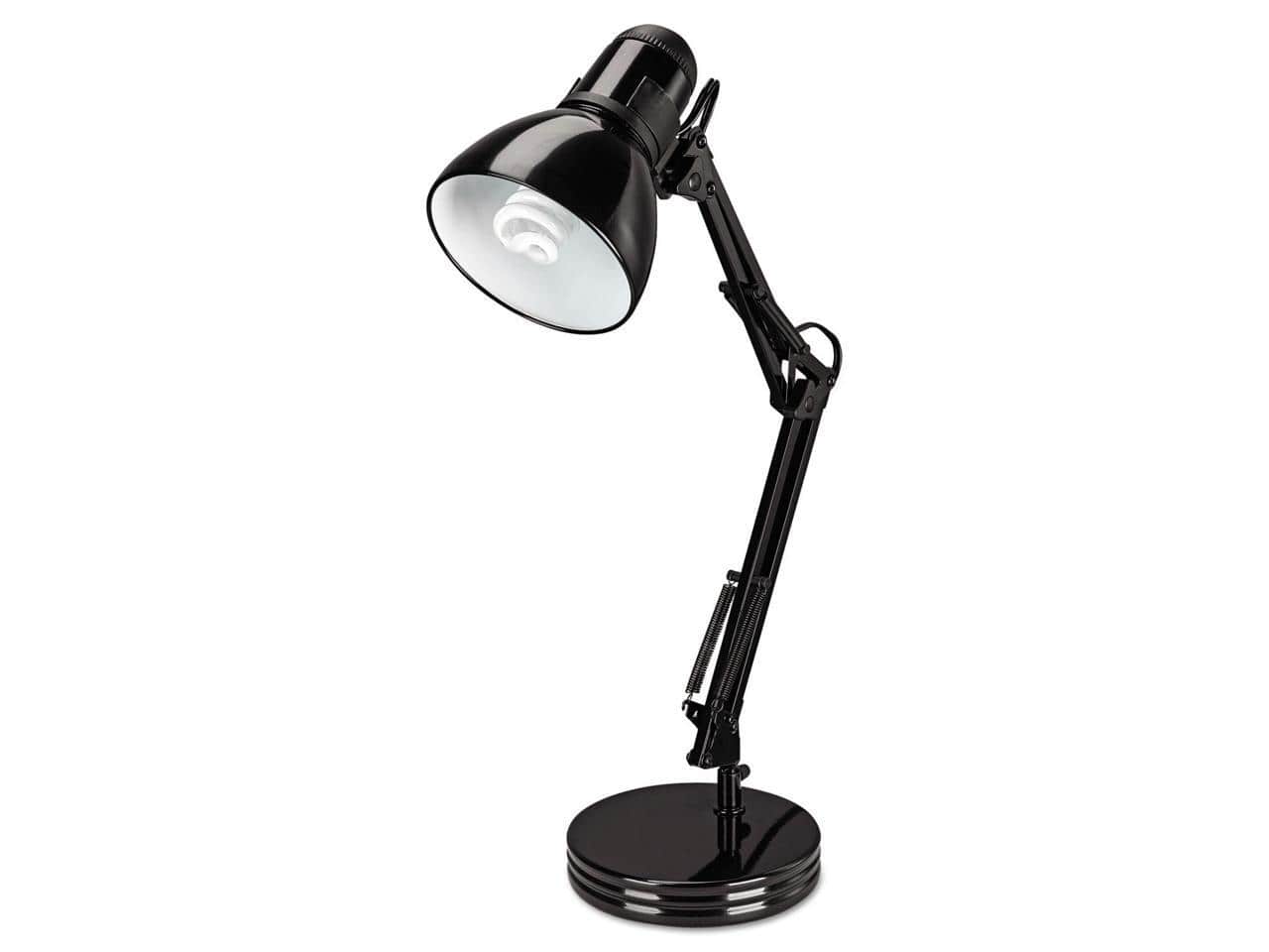 Alera - Architect Desk Lamp, Adjustable Arm, 22"H, Black