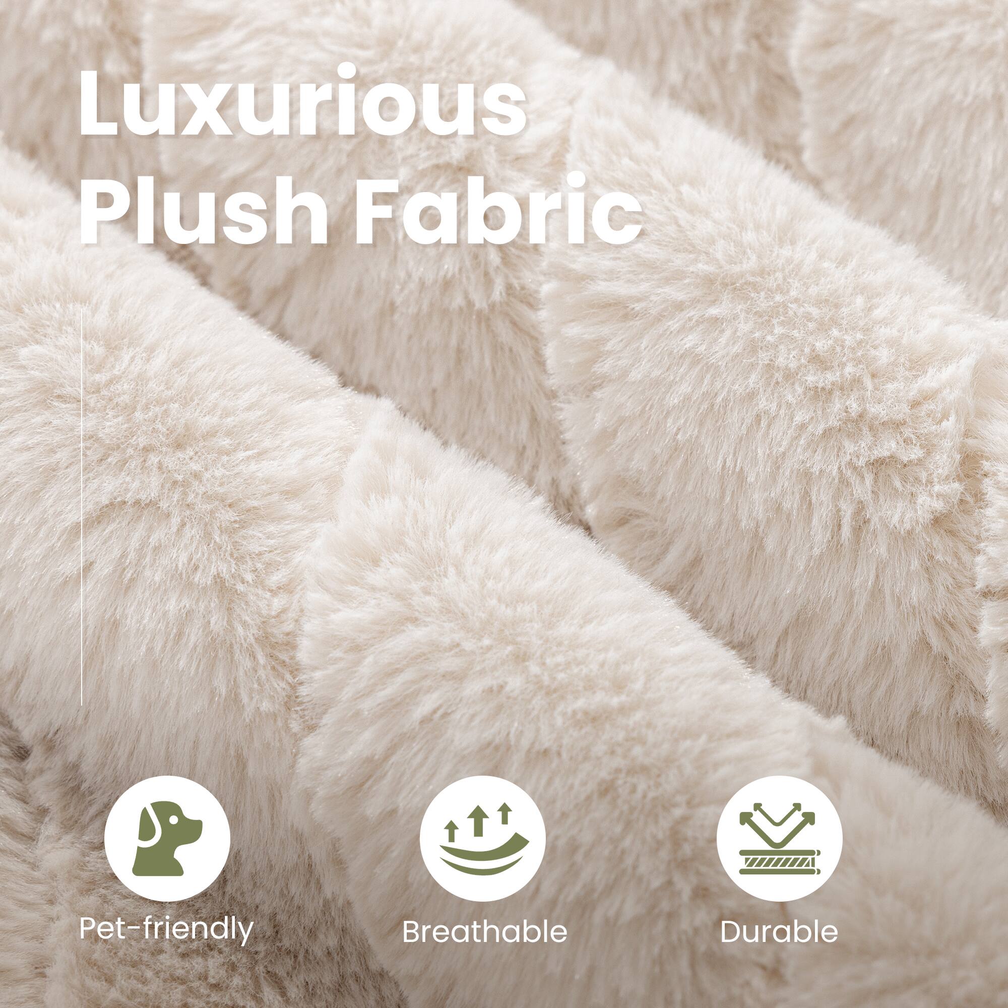 Luxurious Plush Fabric

- Pet-friendly
- Breathable
- Durable