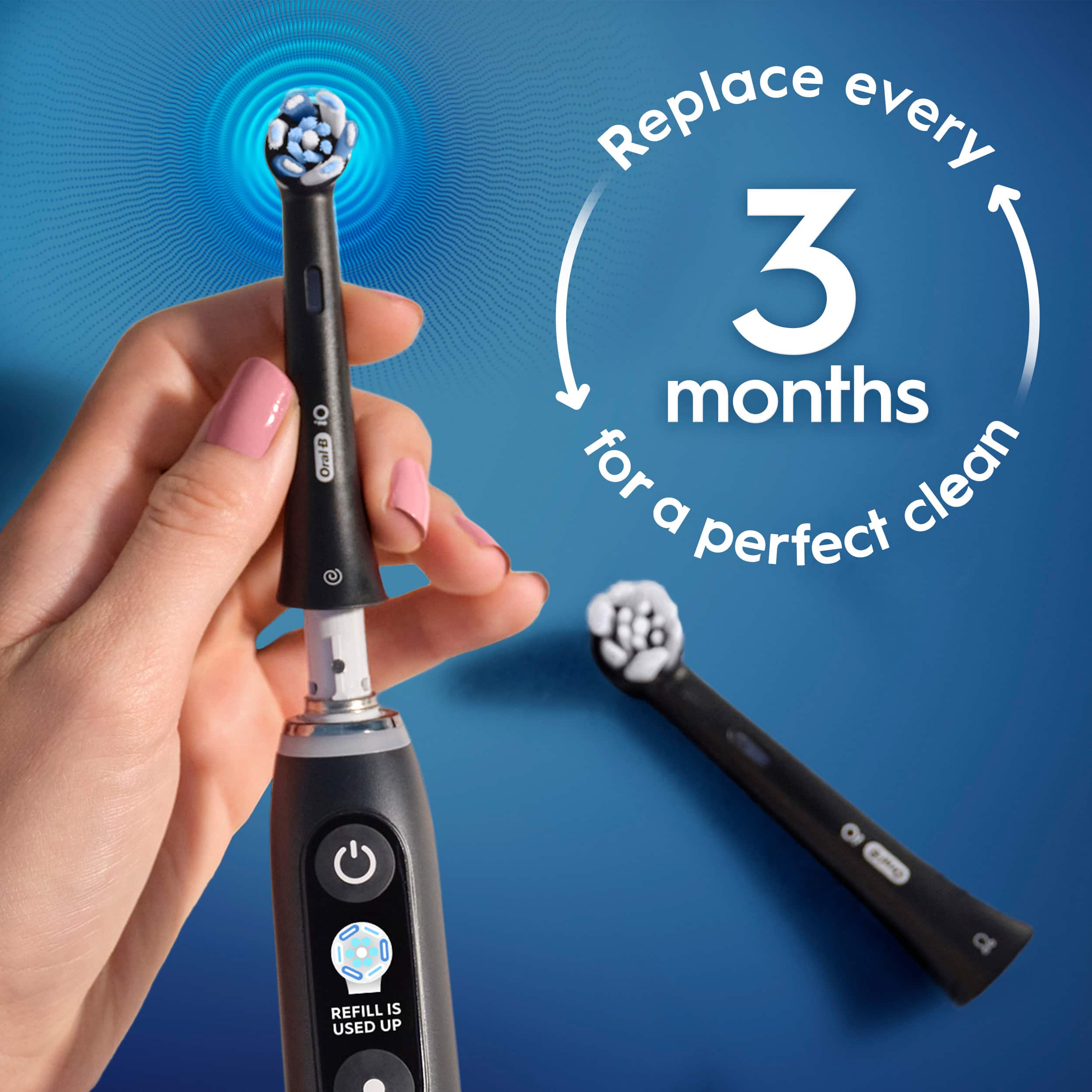 Replace every 3 months for a perfect clean. Refill is used up.