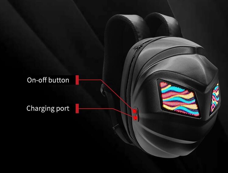 On-off button  
Charging port