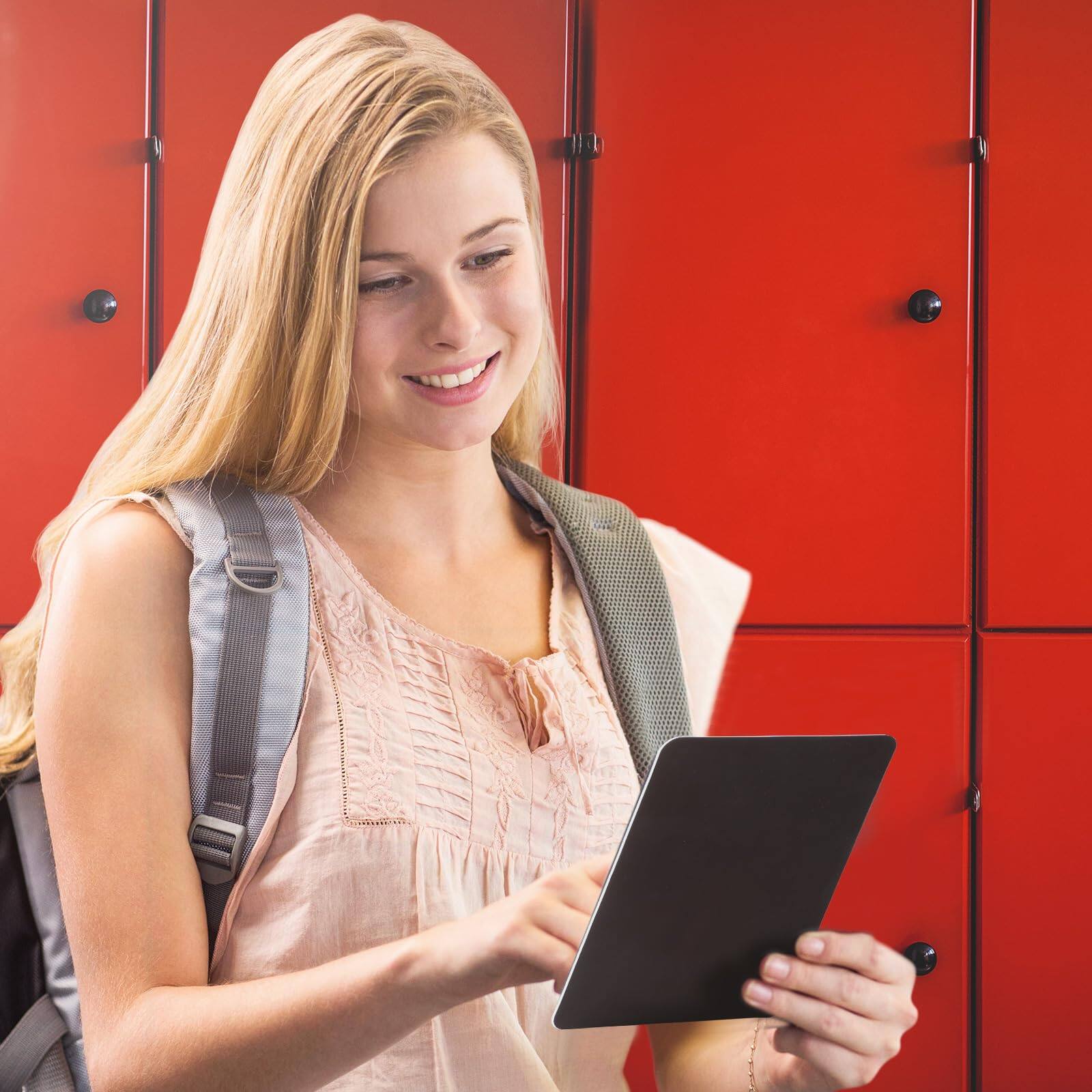 Alt View 2. Live At Space - 2 Magnetic Locker Mirror Small Real Glass School Rectangular Makeup For Bathroom Household Refrigerator Cabinet(4 X 5.8 - 4 x 5.8 Inches.