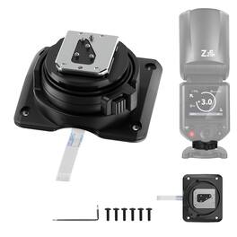 Neewer - Z2-N Replacement Hot Shoe Mount for Z2-N/Z2PRO-N/Z2II-N Round Flash, Nikon Compatible