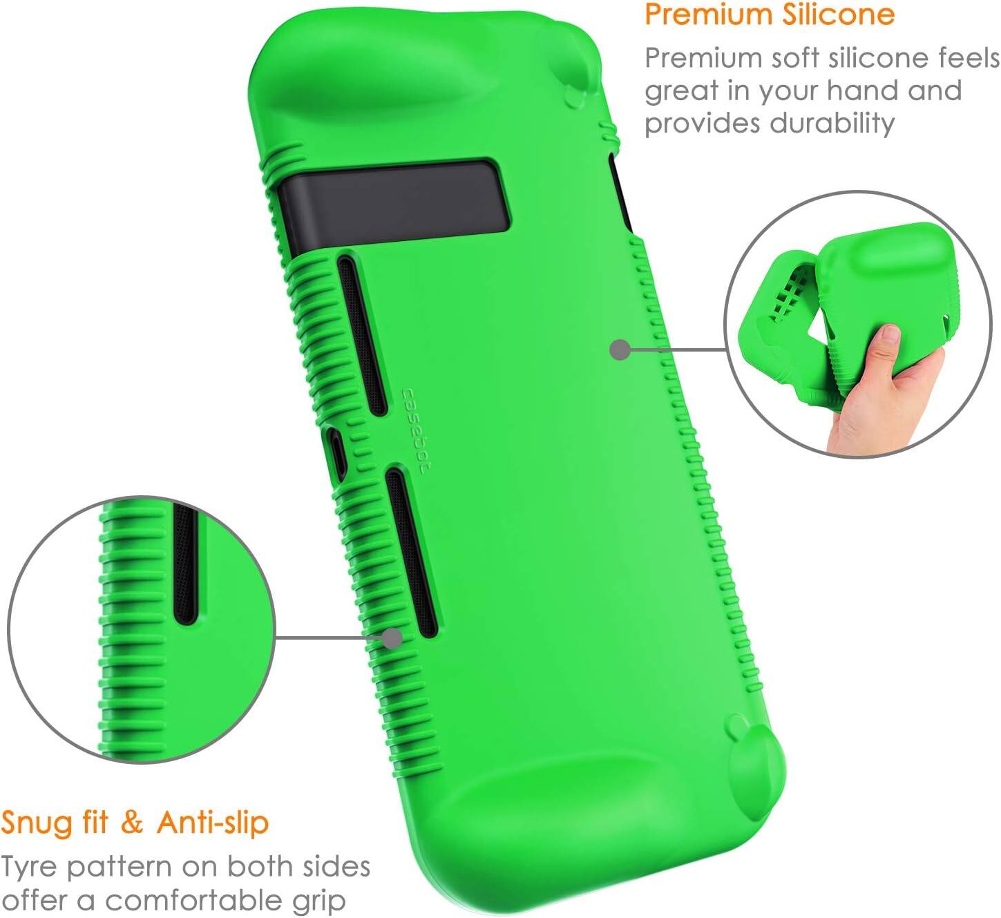 Premium Silicone  
Premium soft silicone feels great in your hand and provides durability

Snug fit & Anti-slip  
Tyre pattern on both sides offer a comfortable grip