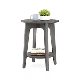 Cleave Techs Inc - Modern Round Side Table - Gray