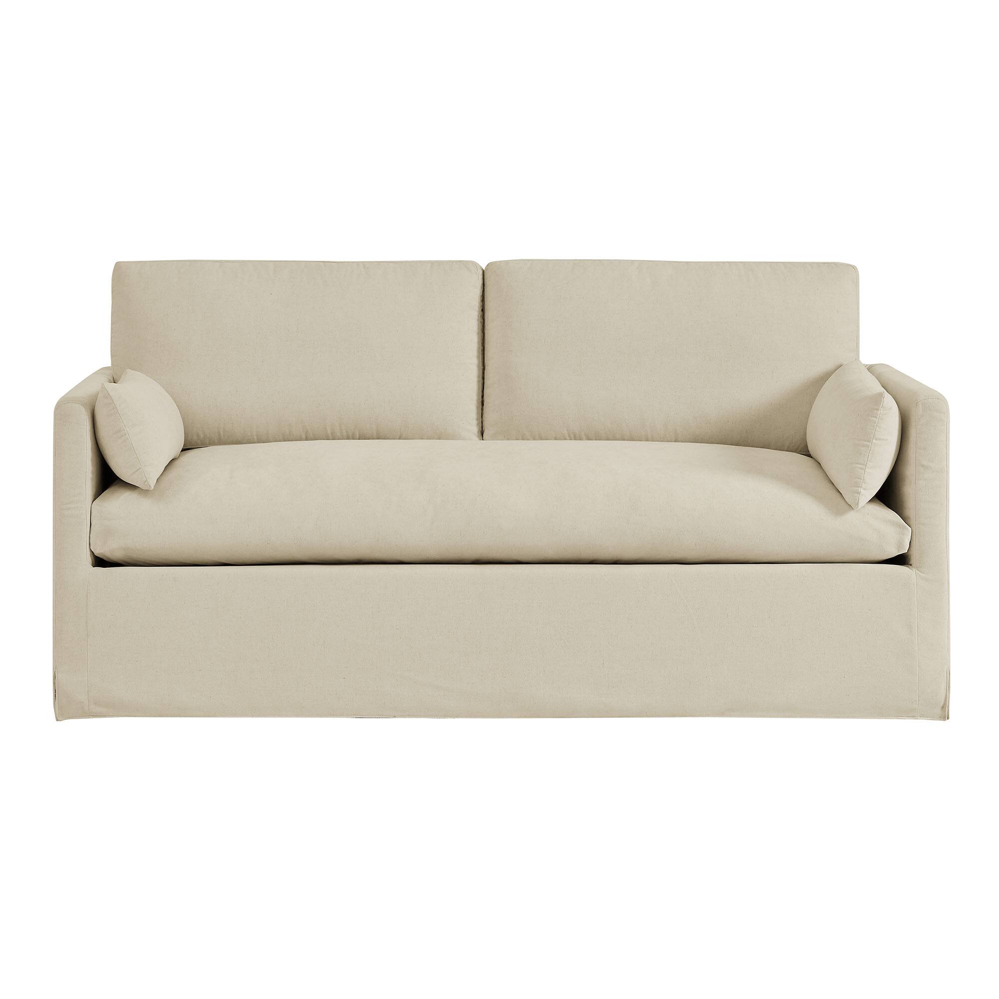 Alt View 5. Modway - Wellfleet Slipcovered Linen-Blend Loveseat by Modway - Linen.