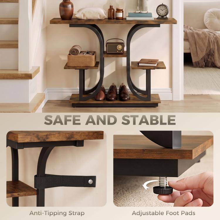 SAFE AND STABLE

Anti-Tipping Strap

Adjustable Foot Pads