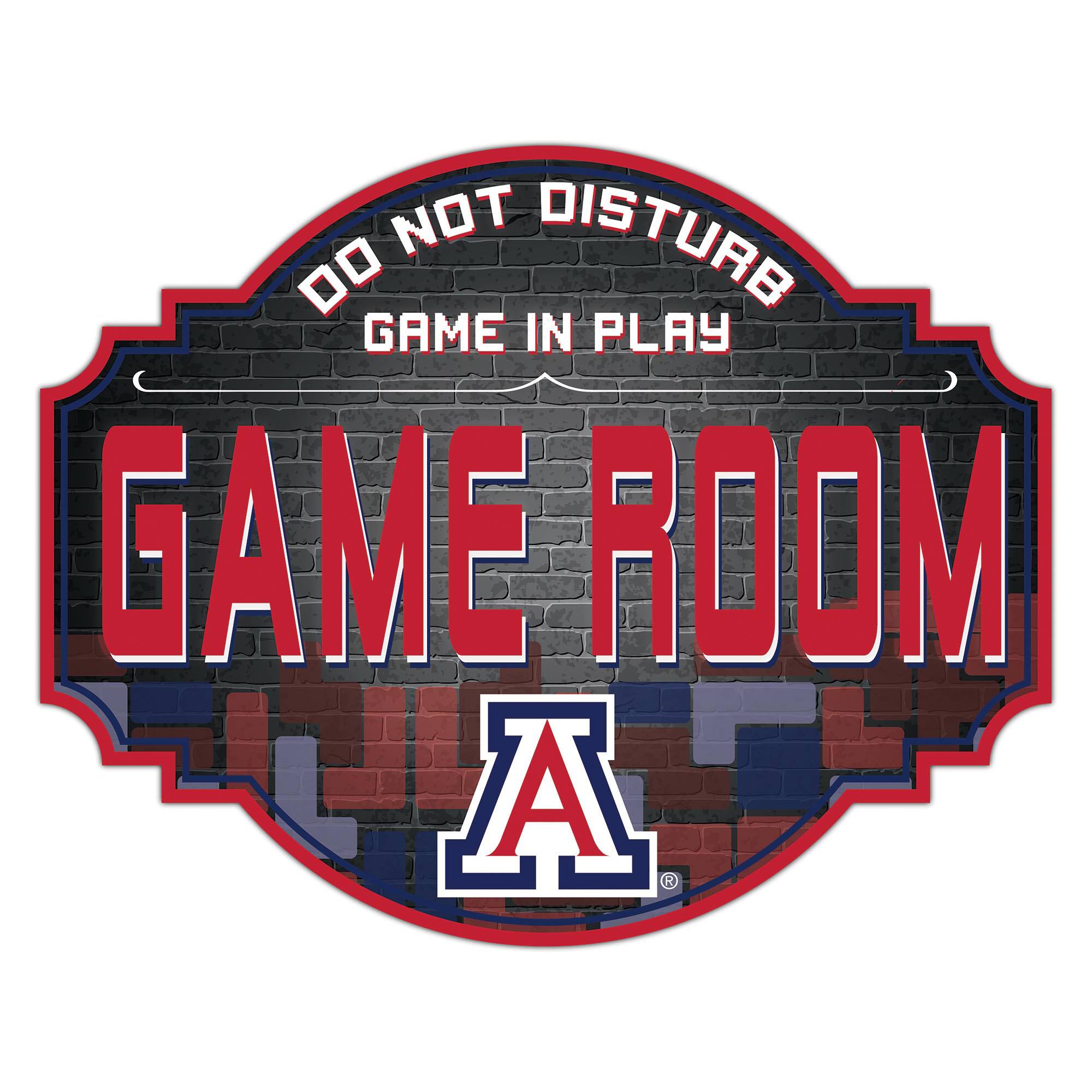 Arizona Wildcats 12'' Game Room Tavern Sign