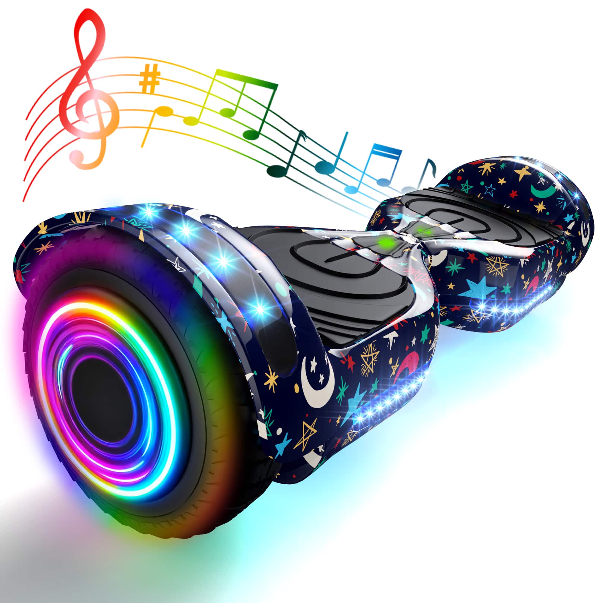 Hover Heart - Flash Wheel Hover board 6.5 In. Bluetooth Speaker with LED Light Self Balancing Wheel Electric Scooter - Twinkle Star price history on PriceWatchPro