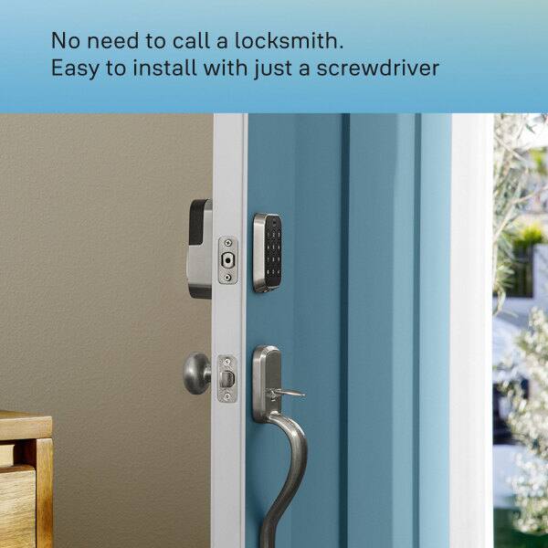 No need to call a locksmith.  
Easy to install with just a screwdriver