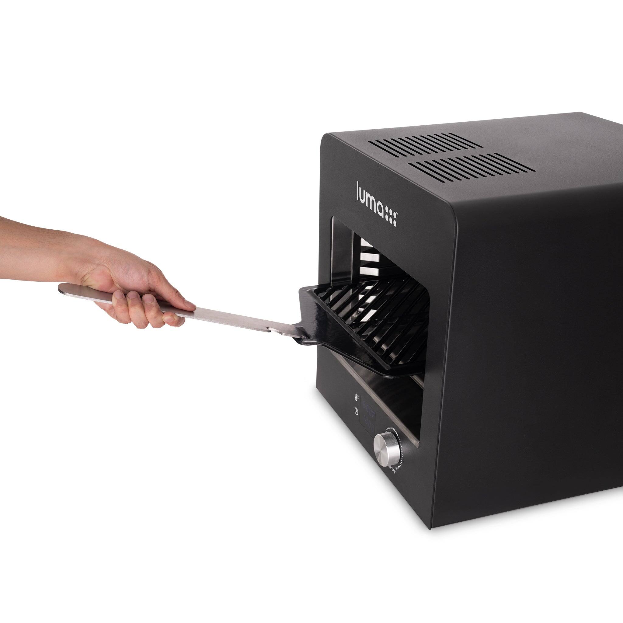 Alt View 9. NewAir - Electric Steak Grill, Portable Indoor Countertop Oven with Griddle, Smokeless Electric Infrared Grill - Black.