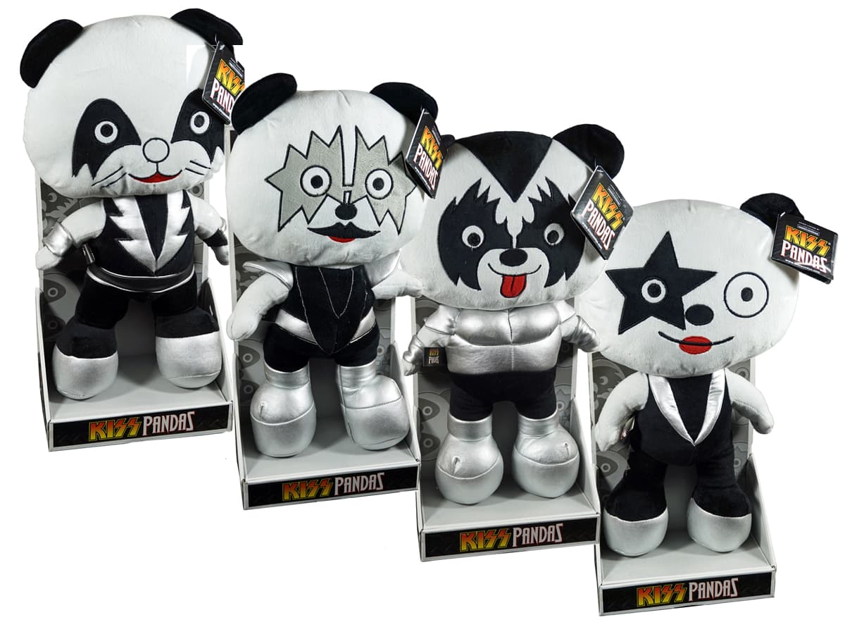Hasbro - Complete Set of 4 KISS Pandas - For the Adult Collector - Multi