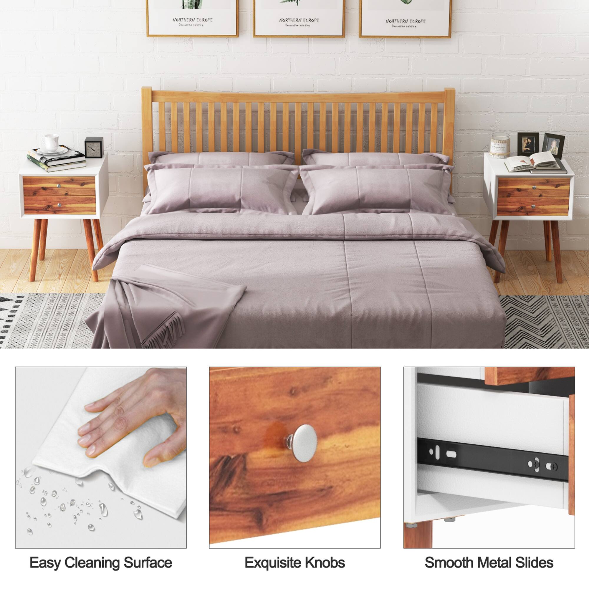 Easy Cleaning Surface, Exquisite Knobs, Smooth Metal Slides