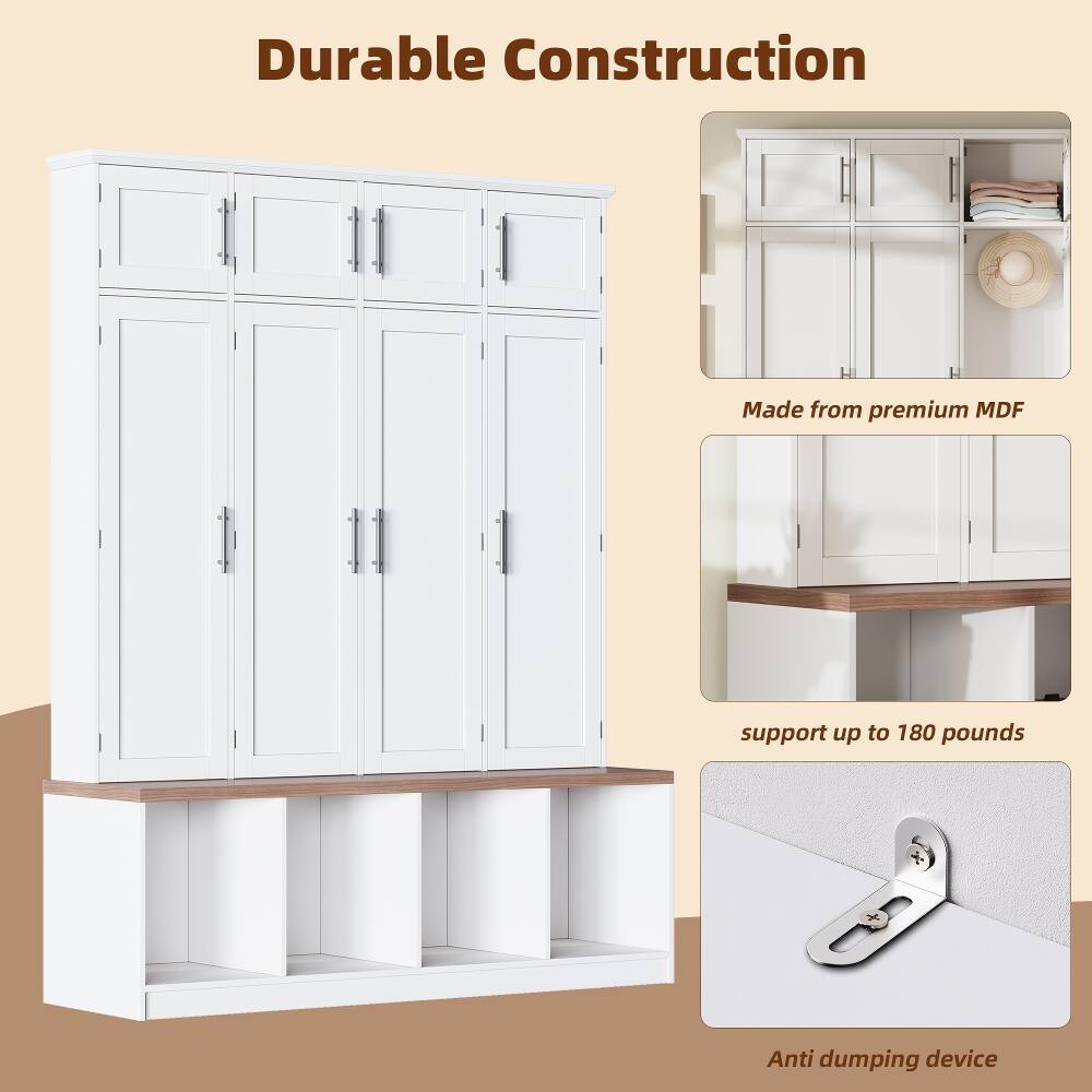 Durable Construction

Made from premium MDF

Support up to 180 pounds

Anti dumping device