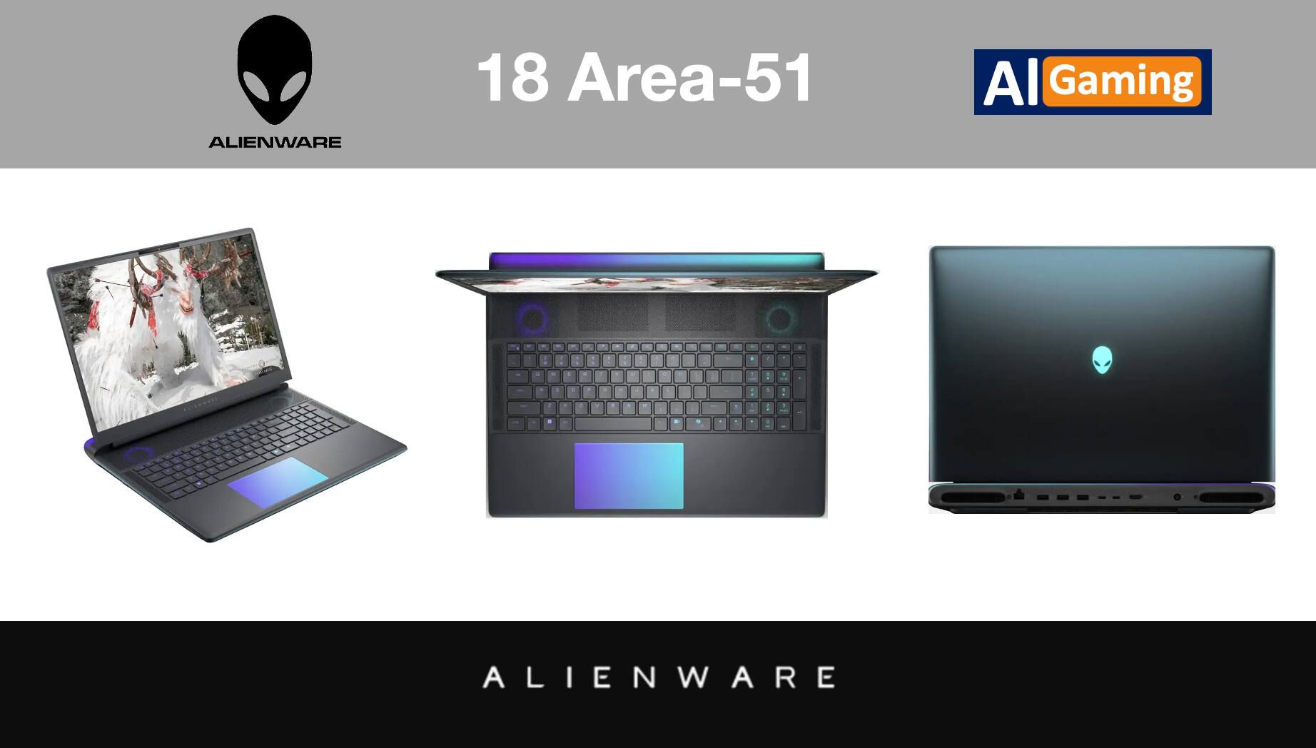 18 Area-51  
AI Gaming  
ALIENWARE
