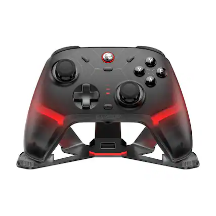 Front. GameSir - Cyclone 2 Wireless Gaming Controller for Switch, PC, iOS, Andriod, and Steam - Shadow Black.