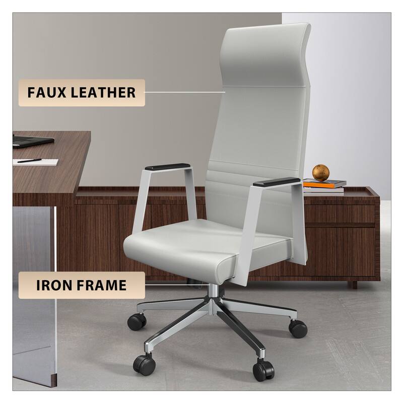 FAUX LEATHER  
IRON FRAME