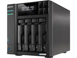 Asustor - AS6704T v2 4-Bay NAS - Quad-Core 2.0GHz - 2x5GbE - 4GB DDR4 - 4x M.2 SSD (Diskless)